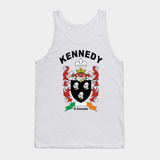 Kennedy Family Crest / Kennedy Family Irish Coat of Arms Clan Crest Tank Top by Vladimir Zevenckih